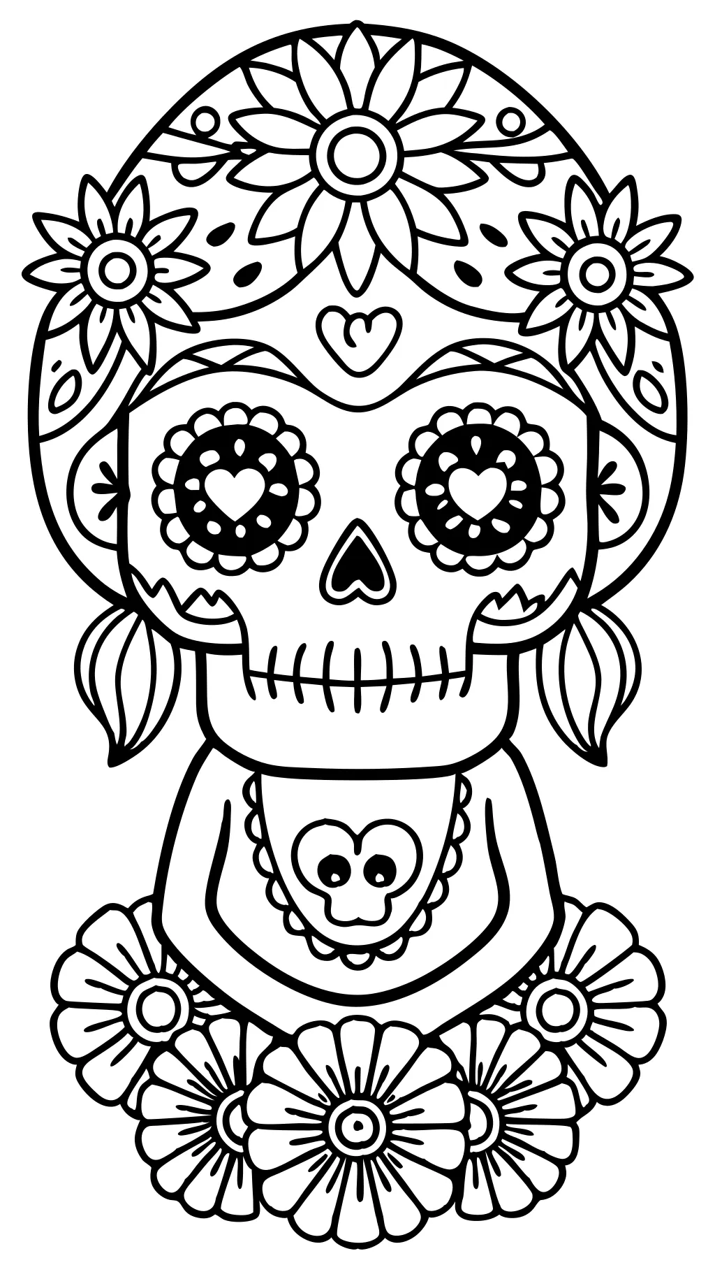 coloring pages for day of the dead